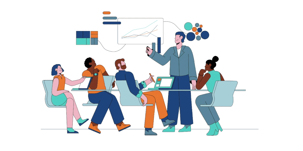 Peserta belajar dengan laptop